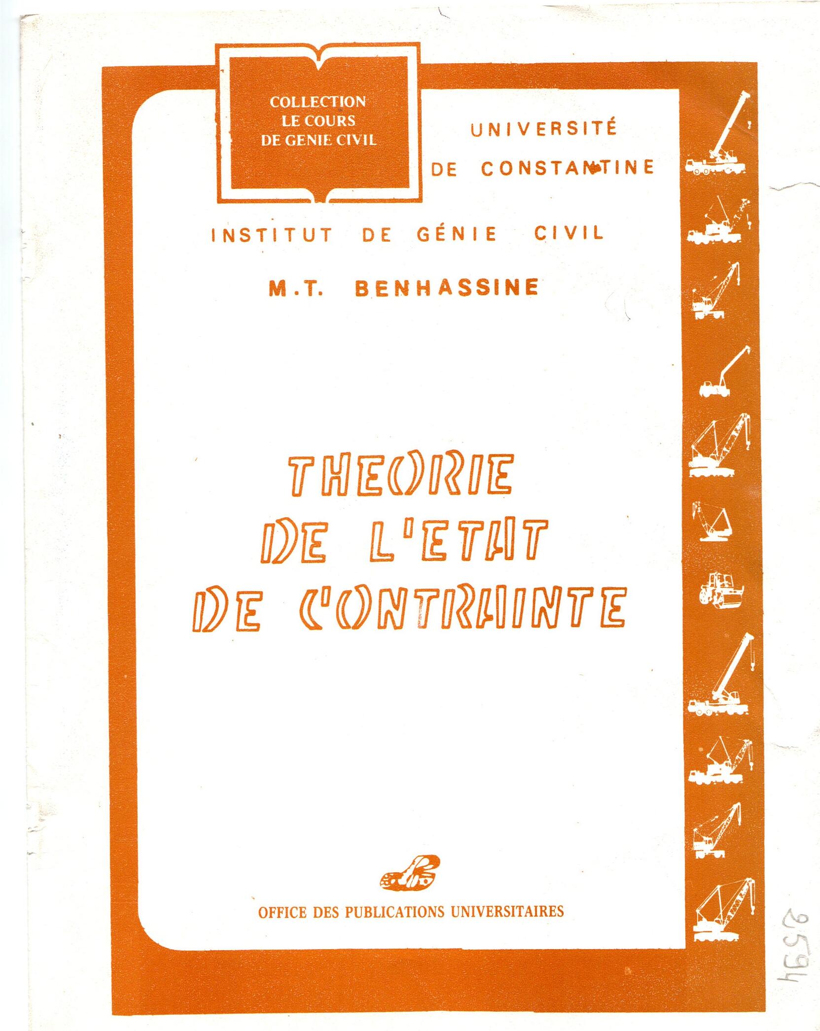 Théorie de l'état de contrainte