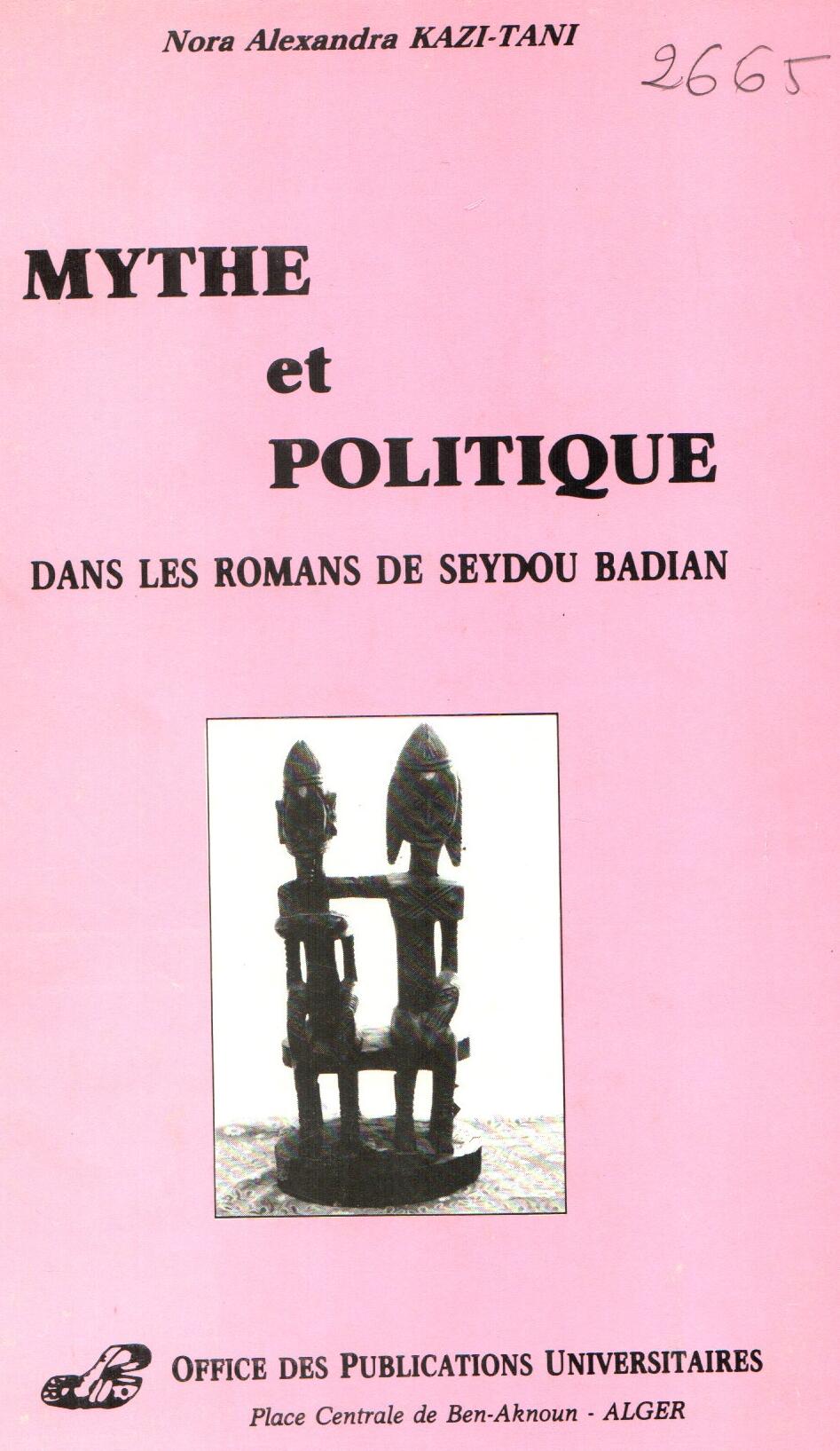 Mythe et politique dans les romans de Seydou Badian