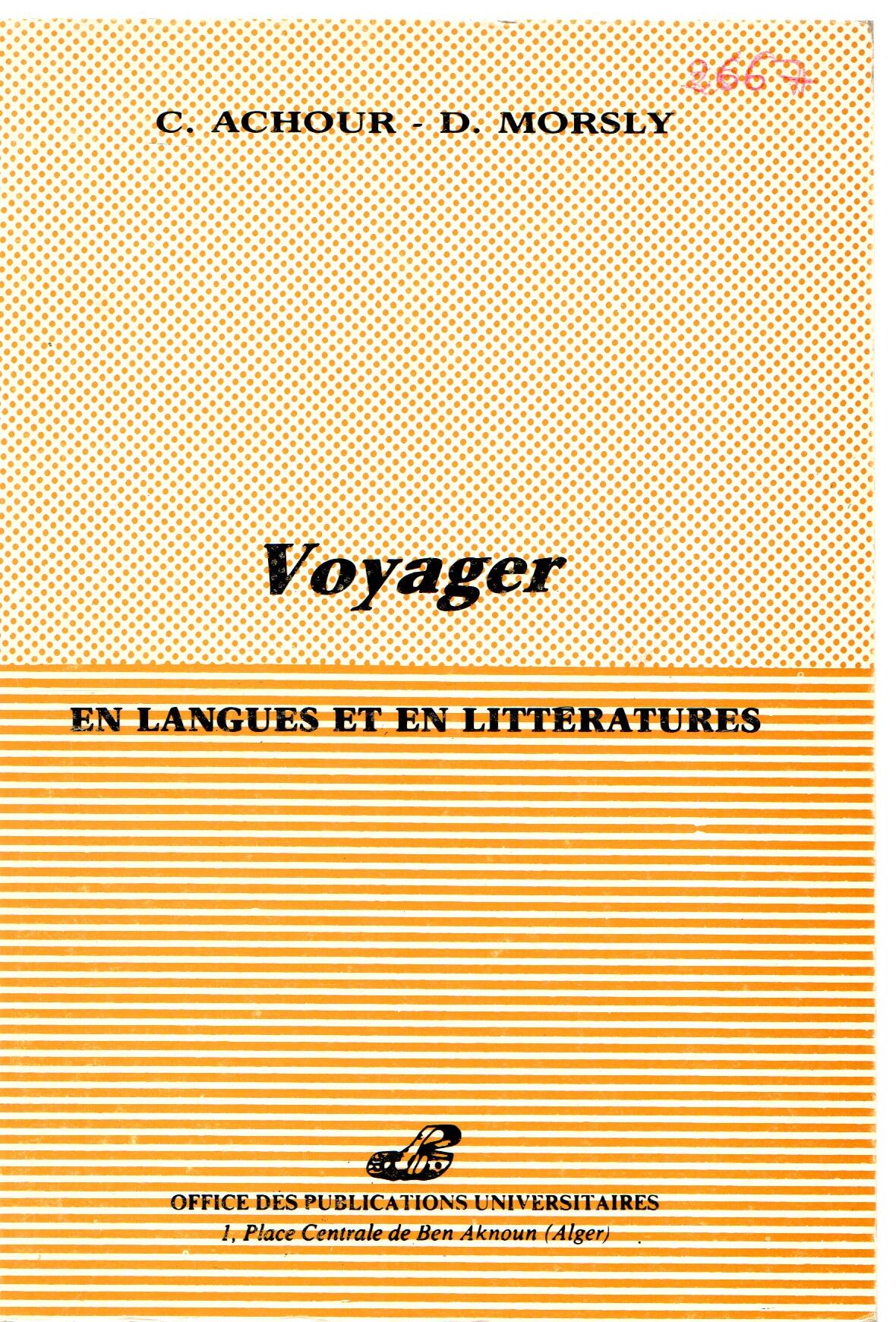 Voyager -en langues et en littératures-
