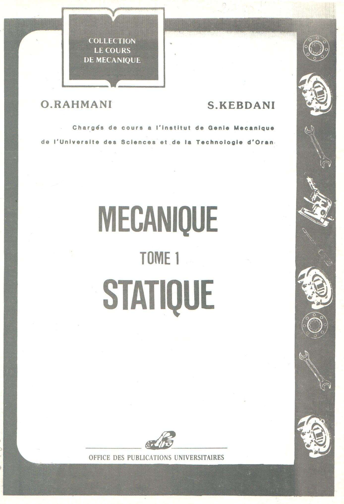 mécanique statique T1