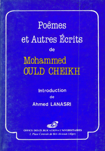 Poèmes et autres écrits de Mohamed Ouled Cheikh