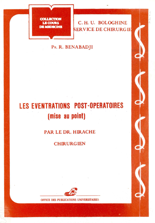 Les éventrations post opératoires