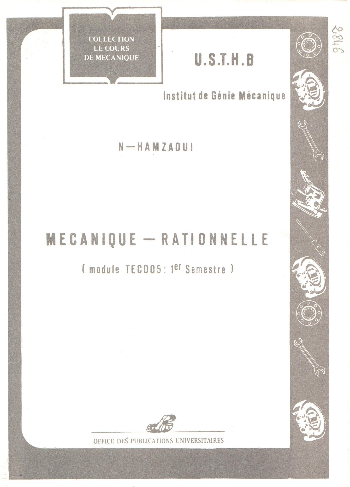 Mécanique rationnelle