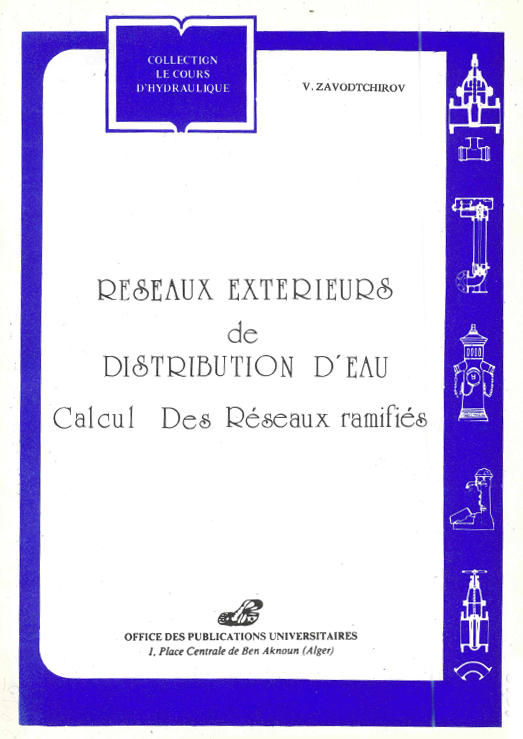 Réseau extérieur de distribution d'eau
