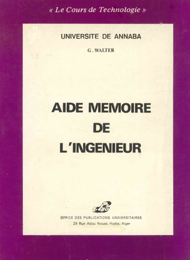 Aide-mémoire de l'ingénieur