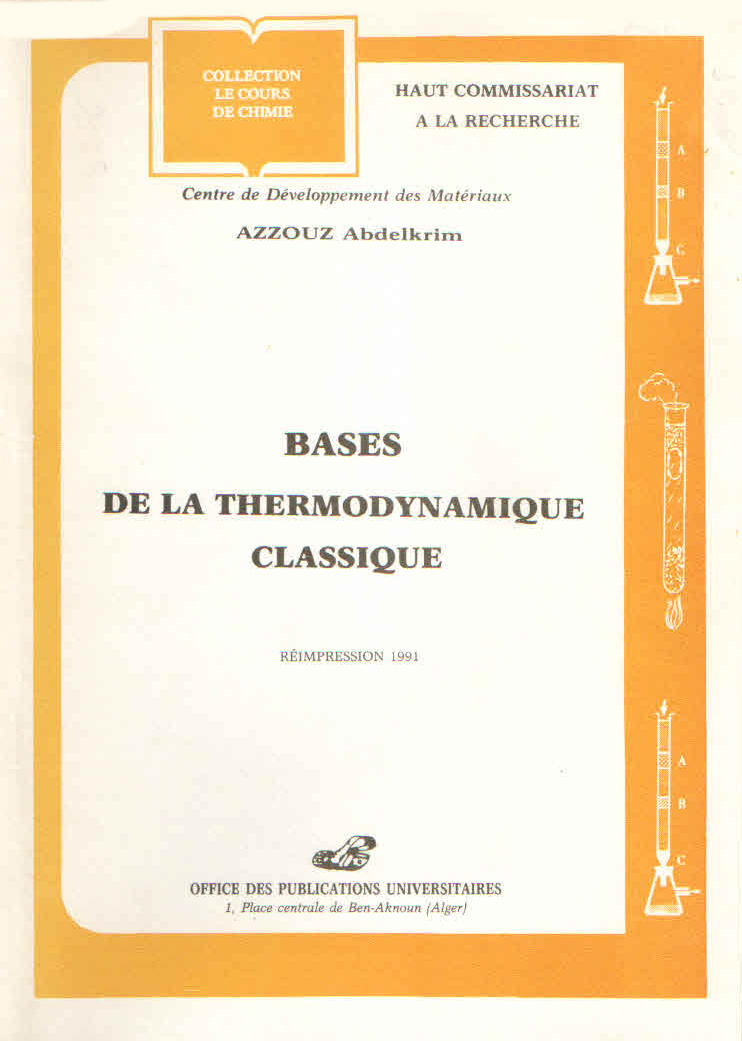 bases de la thermodynamique classique