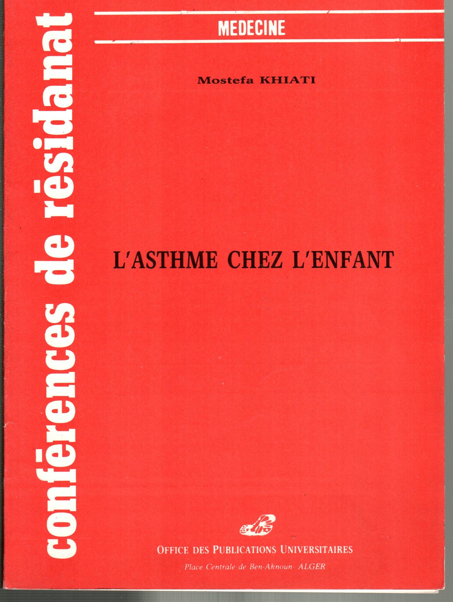 L’asthme chez l'enfant