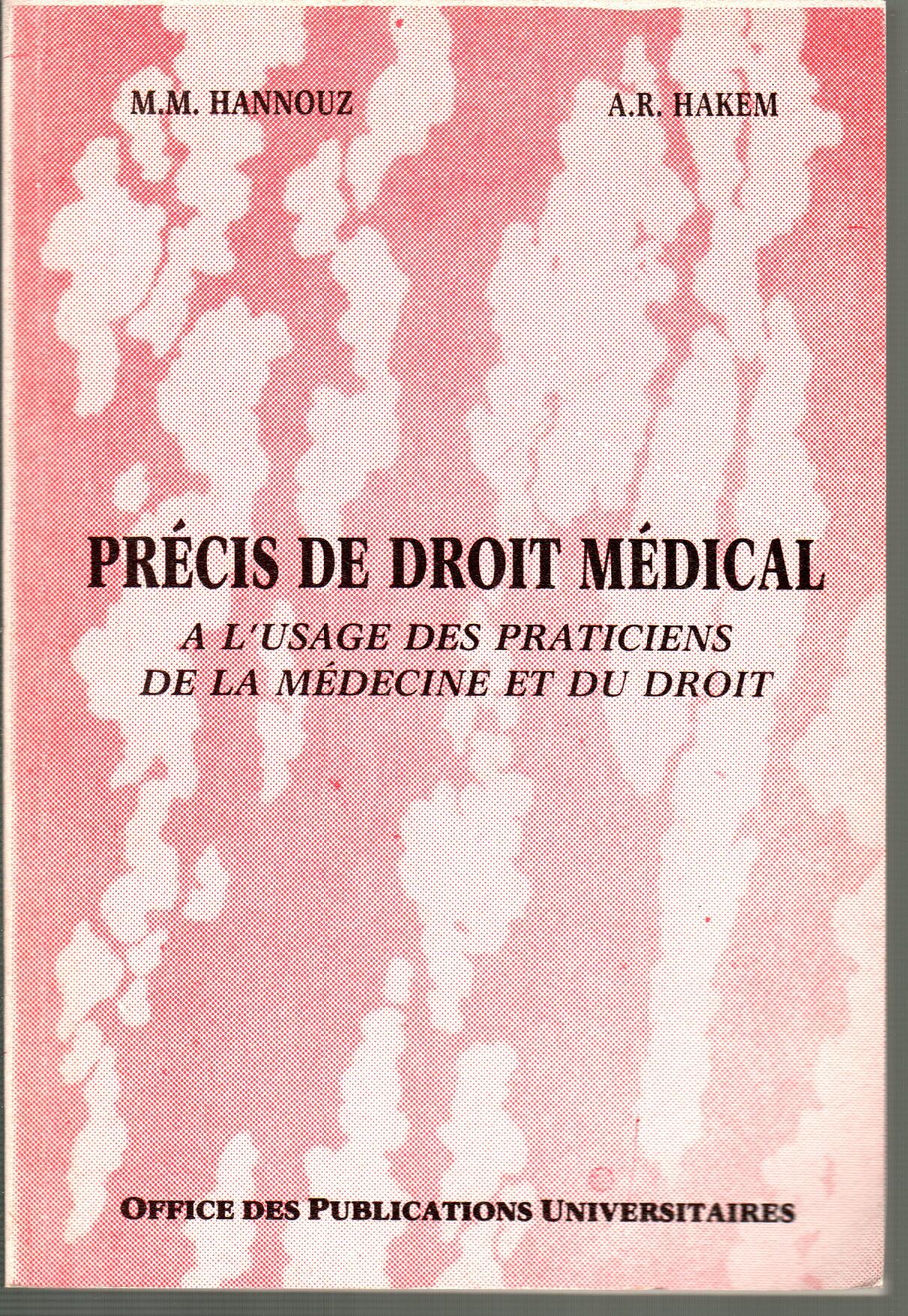 Précis du droit médical