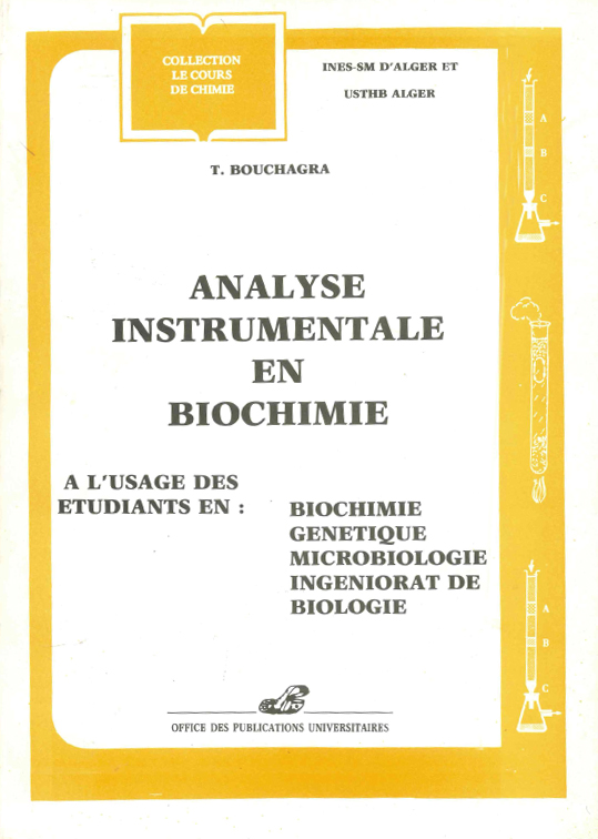 Analyse instrumentale en biochimie
