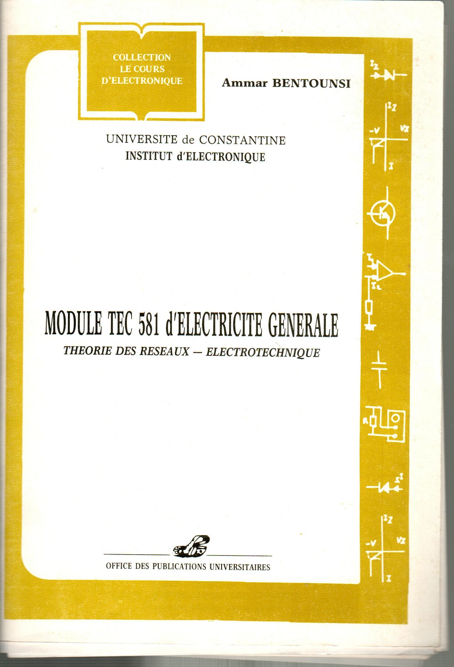 Module TEC 581 d'électricité générale