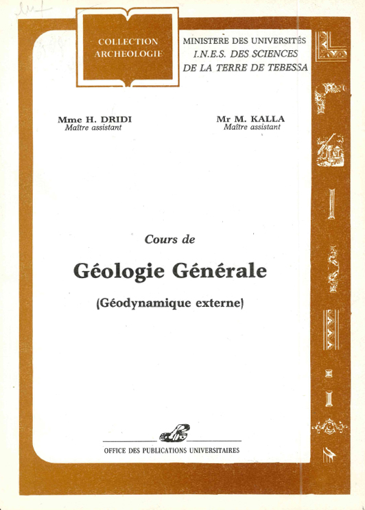 Cours de géologie générale