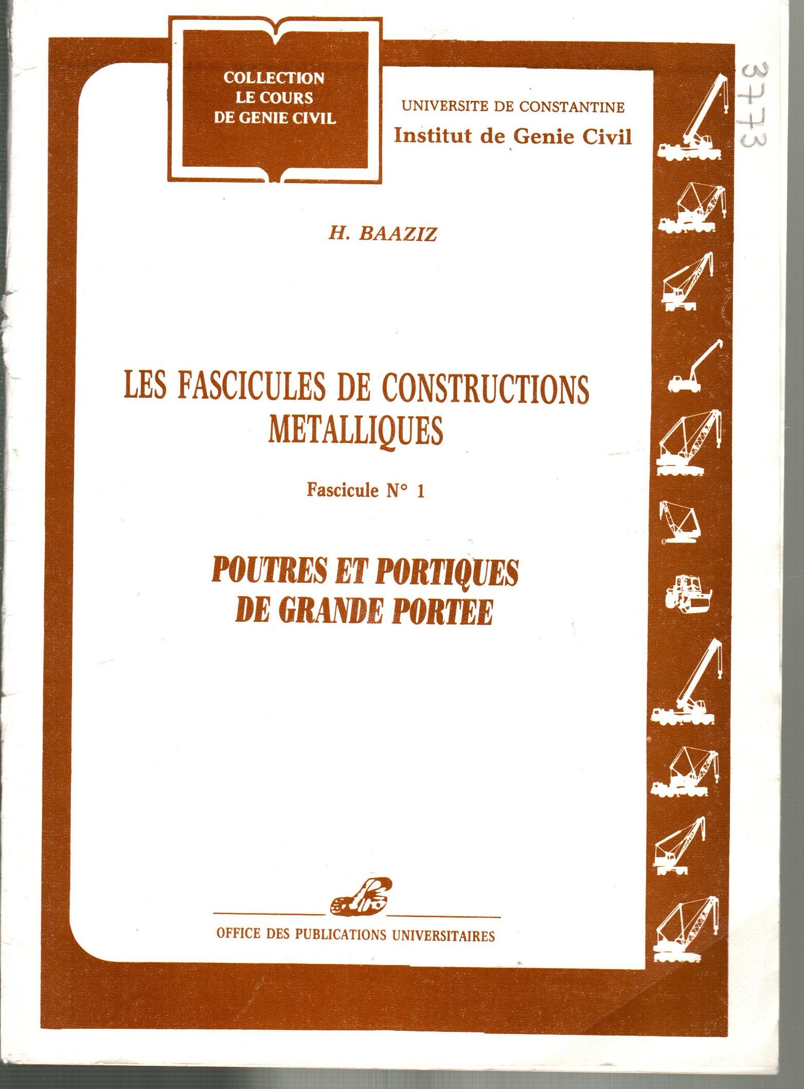 Poutres et portiques de grandes portées