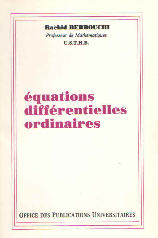 Équations différentielles ordinaires