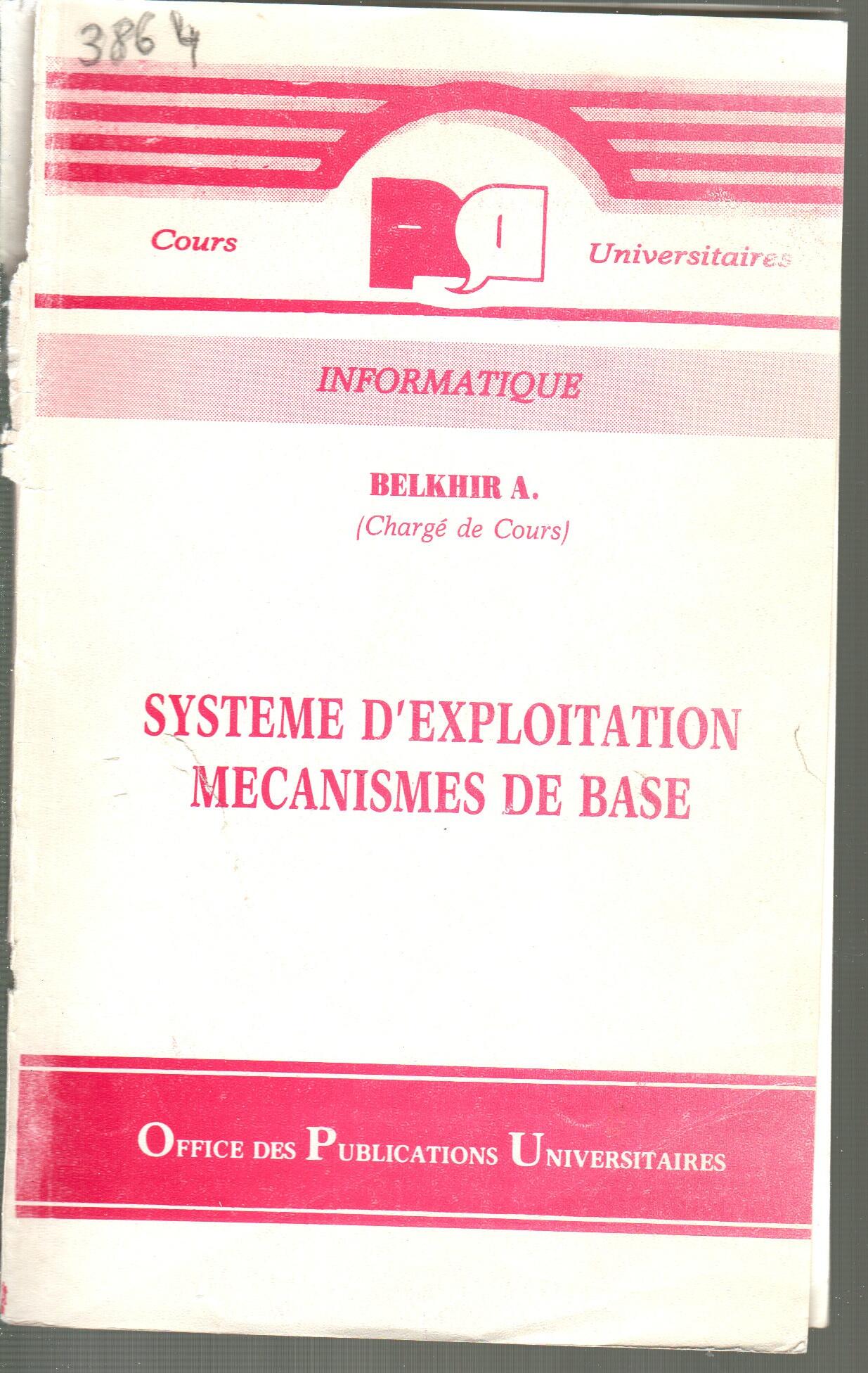 Système d'exploitation -mécanismes de base