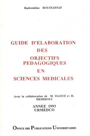 Guide d'élaboration des objectifs pédagogiques en sciences médicales