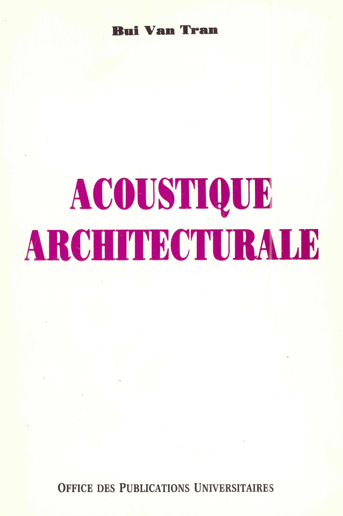 Acoustique architecturale