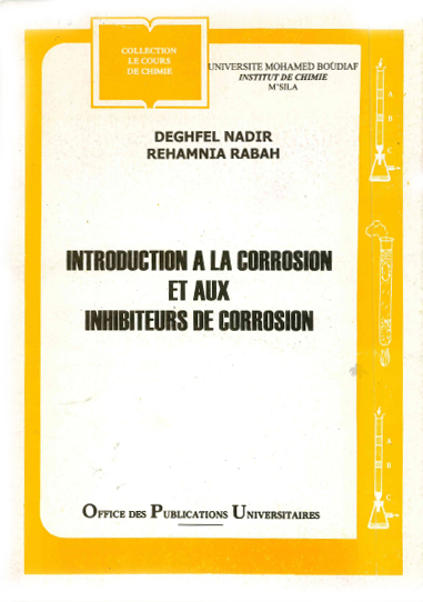 Introduction à la corrosion et aux inhibiteur de corrosion