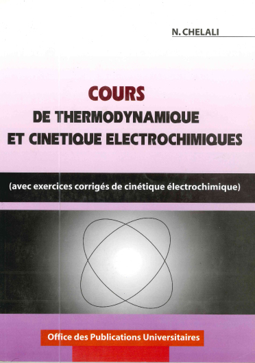 Cours de thermodynamique et cinétique électrochimique