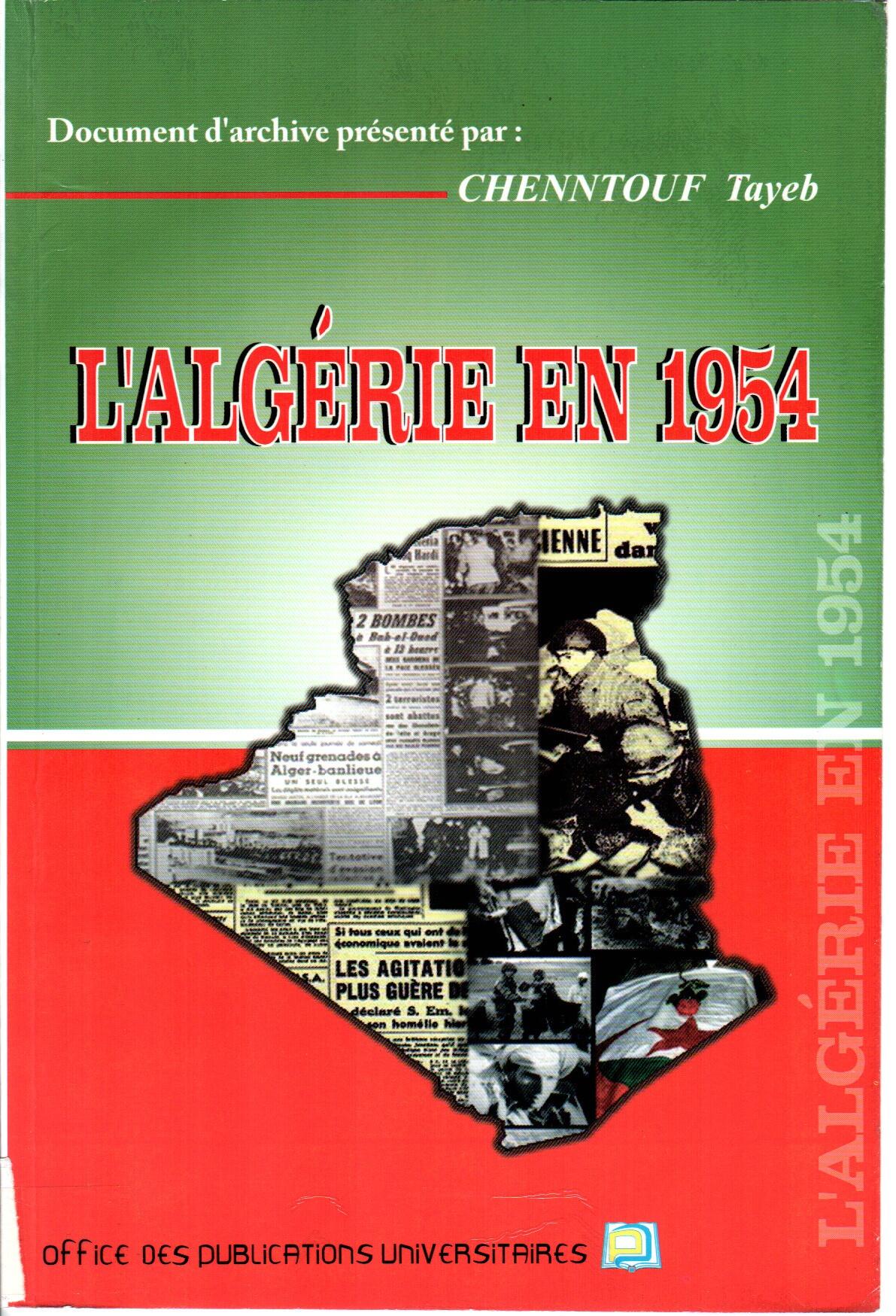 L'ALGERIE EN 1954