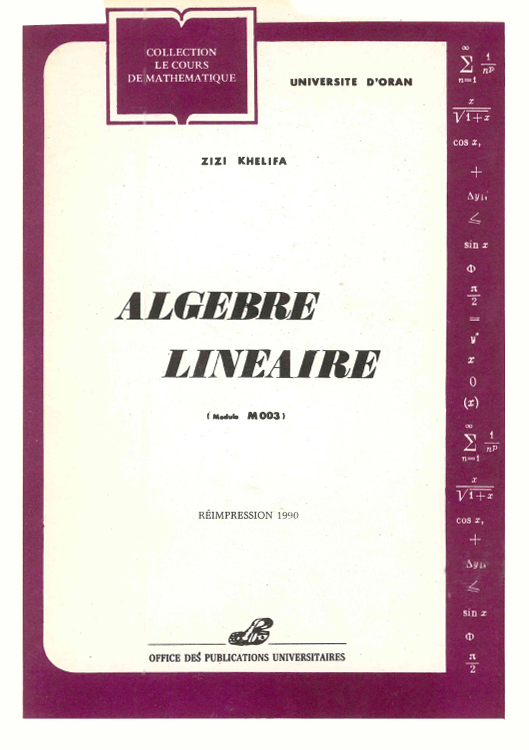 Algèbre linéaire