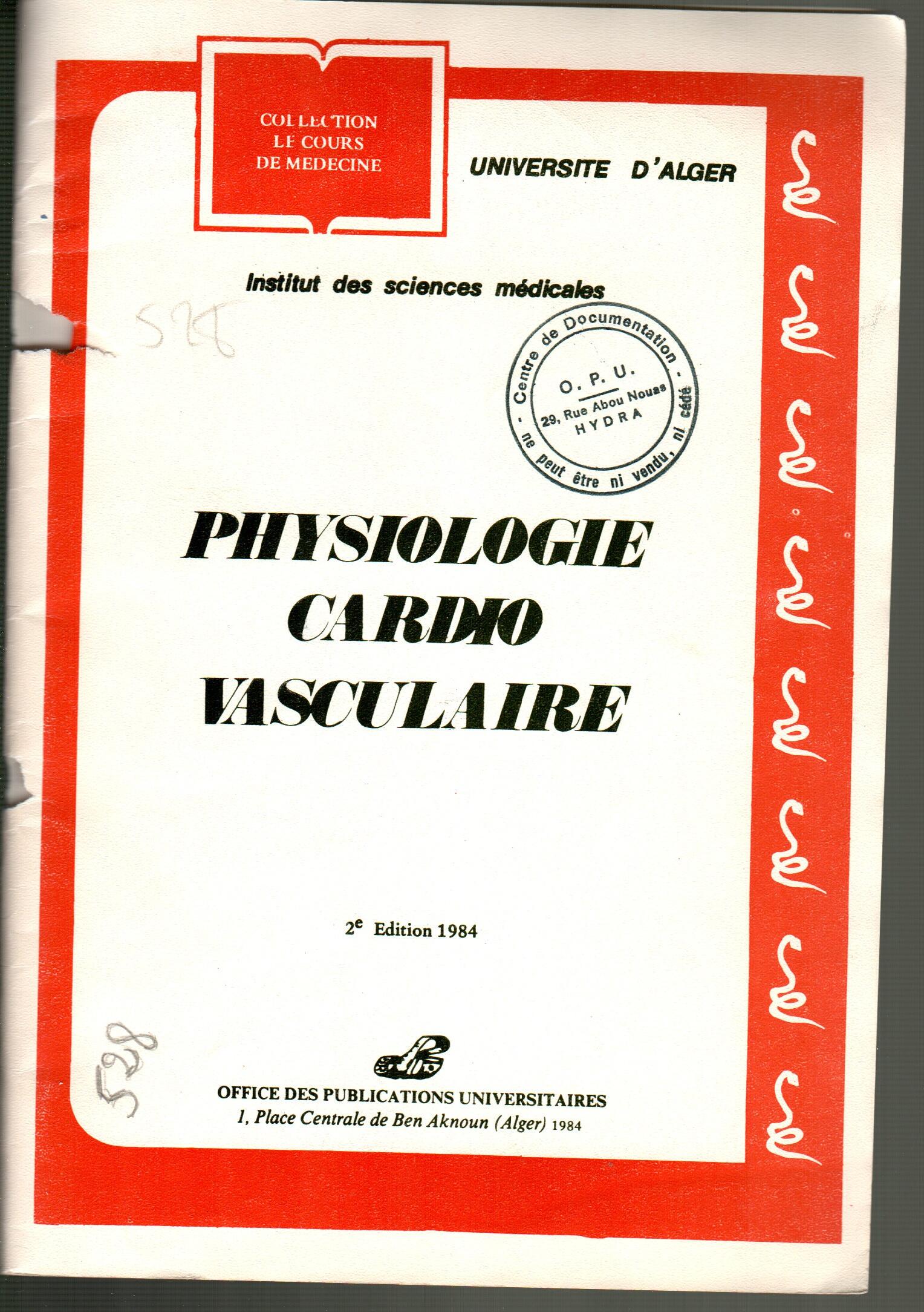 Physiologie cardio vasculaire