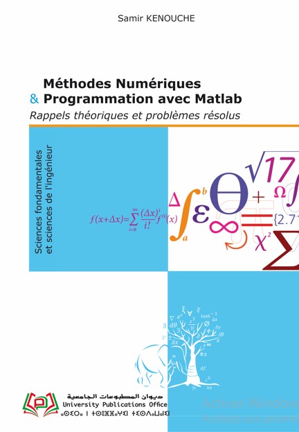 Méthodes numériques et programmation avec Matlab rappels théoriques et problèmes résolus