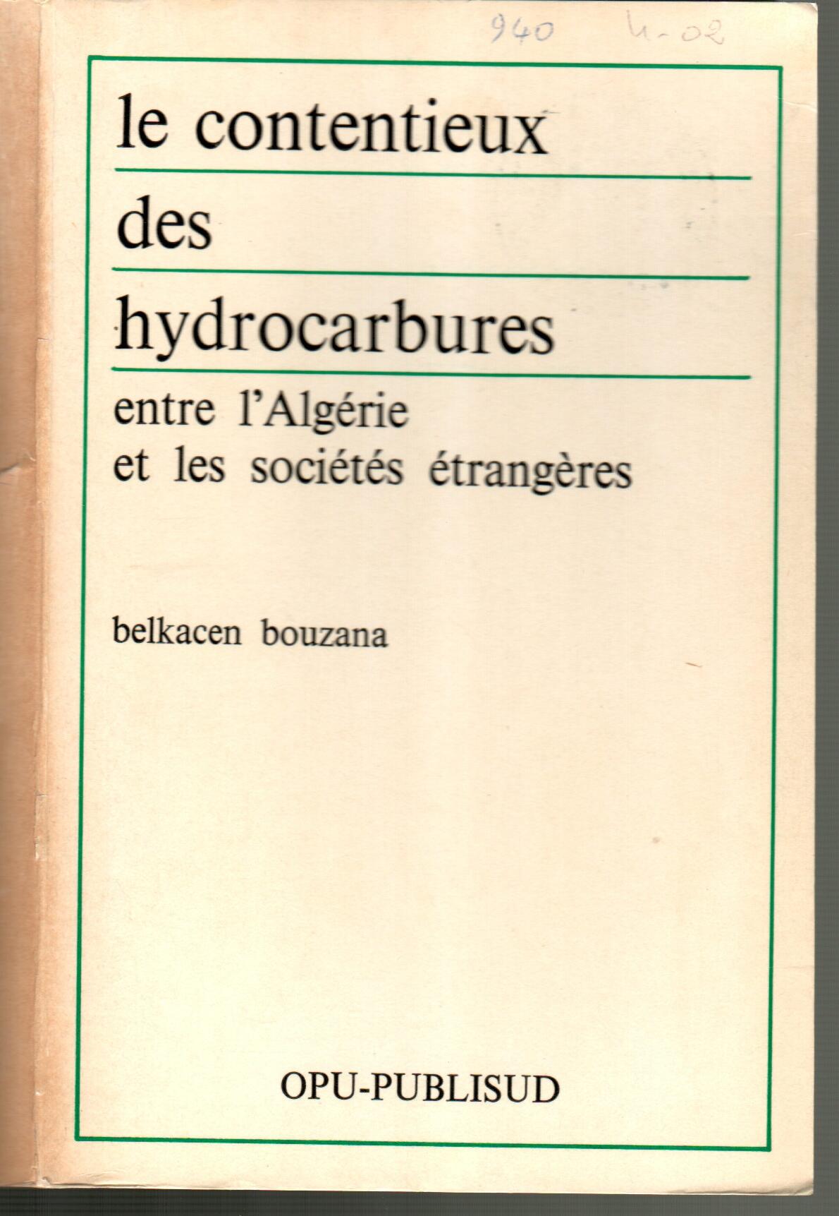 Les contentieux des hydrocarbures entre l'Algérie et les sociétés étrangères