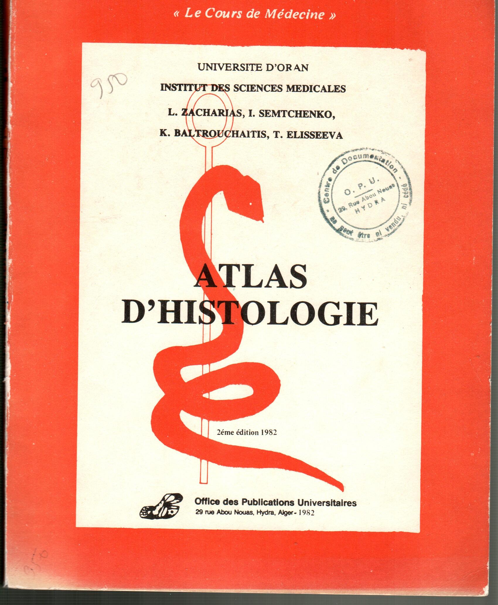 Atlas d'histologie
