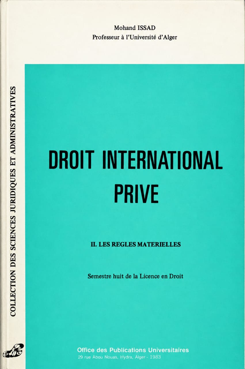 Droit international privé T2- Les règles matérielles